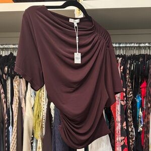 Key Women's Top in Deep Burgundy